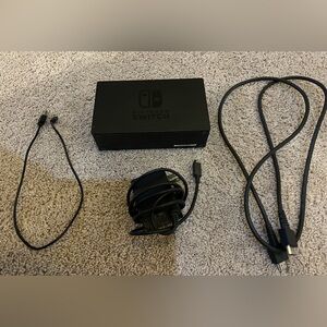 Nintendo Switch Black Charging Station with Cables